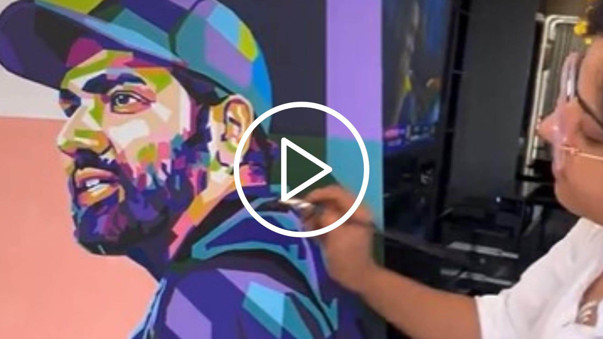 [Watch] Rohit Sharma's Artistic And A Beautiful Sketch By His Lady Fan